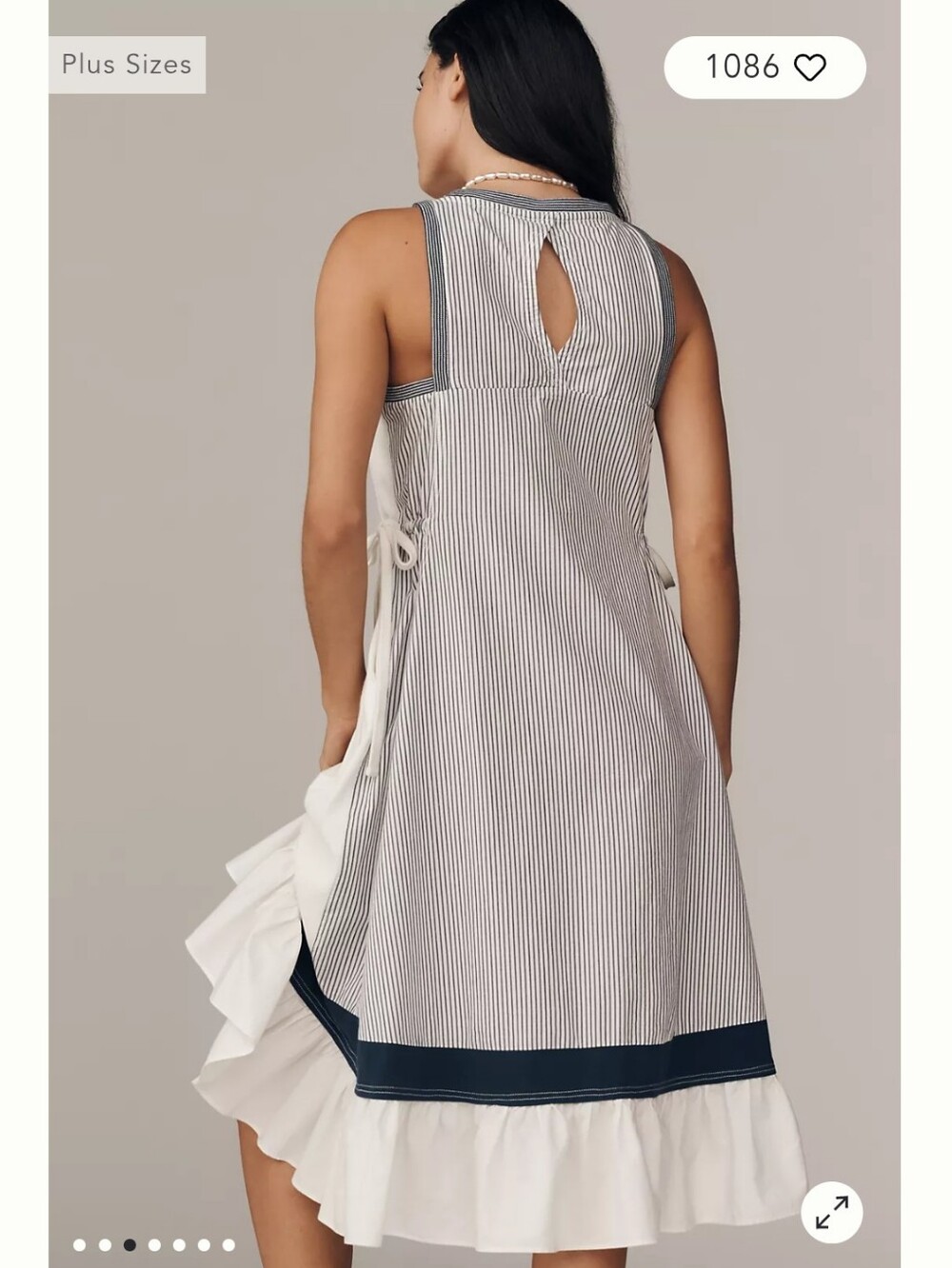NWT Daily Practice Ball Toss Pleated Midi Tank Dress - Picture 2 of 7